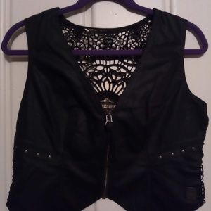 Harley Davidson crocheted vest